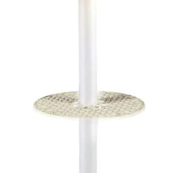 New 👍 Patio Living Concepts Catalina Floor Table Lamp 39691 With 3" White Body And Sky Blue Sunbrella Shade 🔥