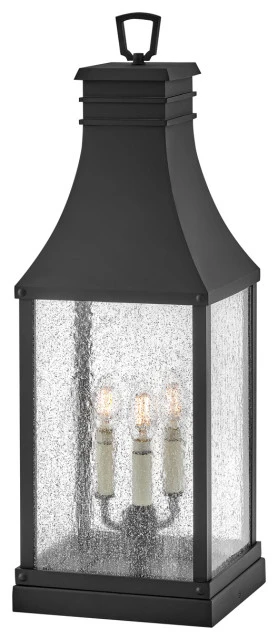 Flash Sale 𧨠Hinkley Beacon Hill Large Pier Mount Lantern, Museum Black π