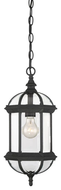 Buy π Savoy House Kensington 1-Light Outdoor Hanging Lantern, Textured Black π