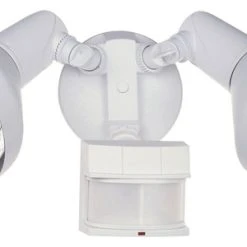 Promo 😀 Heathco 120 Watt DualBrite 2-Level Motion Flood Light, White ✔️