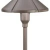 Brand new ???? Kichler Lighting 15326AZT Six Groove, Low Voltage One Light Path Lamp, Bronze ⌛