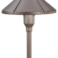 Brand new 👍 Kichler Lighting 15326AZT Six Groove, Low Voltage One Light Path Lamp, Bronze ⌛