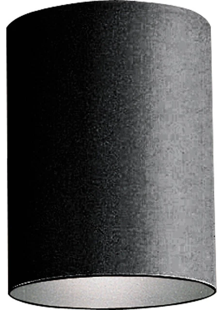 Outlet π₯ Progress Lighting Cylinder 5" Outdoor Flush Mount, Black And Metal Shade π