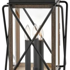 Flash Sale 🎉 Hinkley Montecito Medium Pier Mount Lantern 12V, Black 👏