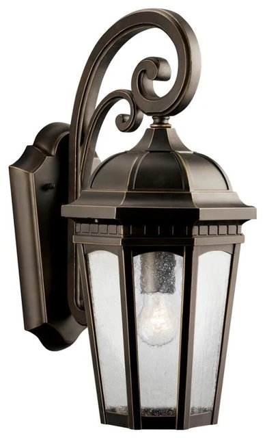 Hot Sale π Kichler Courtyard One Light Rubbed Bronze Wall Lantern π