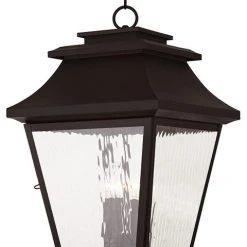 Cheapest 👍 Livex Lighting Inc. Hathaway Outdoor Chain-Hang Lantern, Black, Bronze 🛒